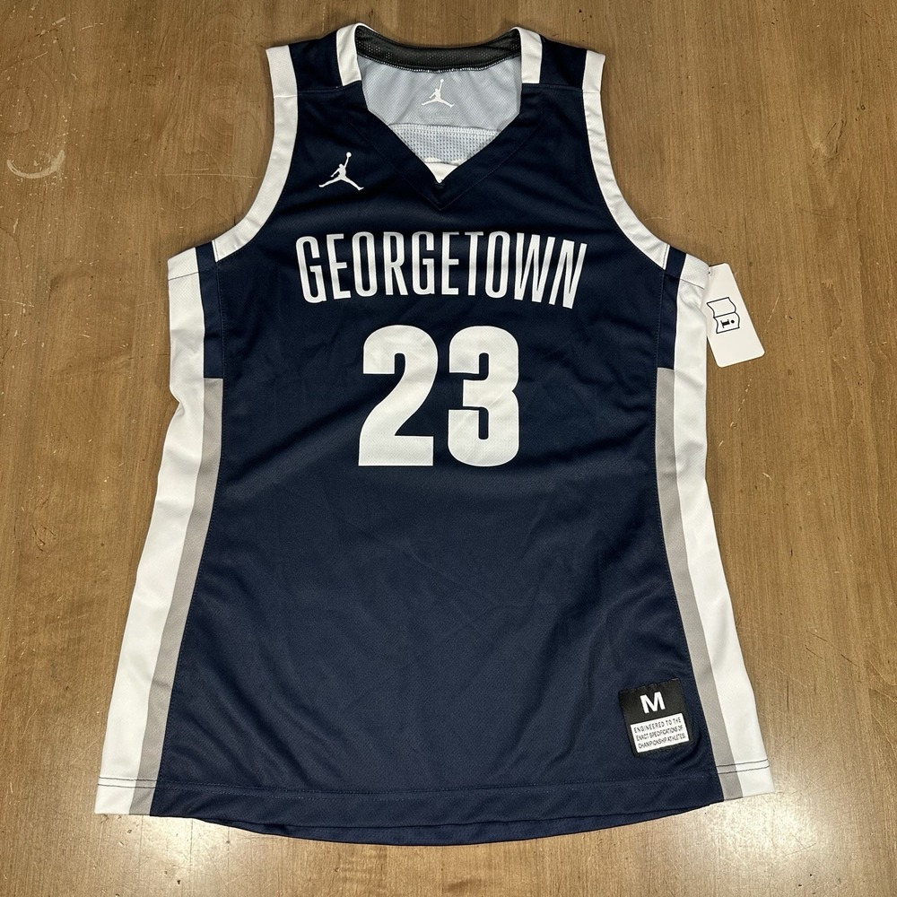 Nike 2018 Georgetown Hoyas Jordan basketball jersey women sz M 928696-419 Sample